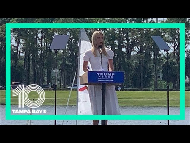 Ivanka Trump campaigns for her father's reelection in Sarasota