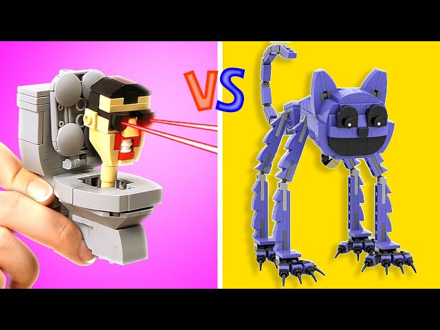 Lego Skibidi Toilet VS CatNap 🚽🧟 *Super Strange Lego Sets*