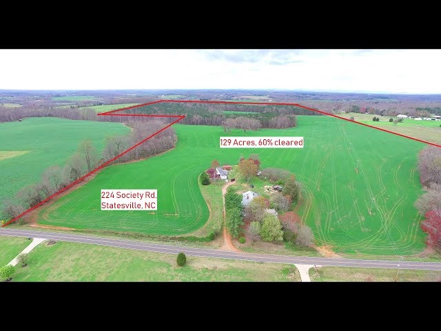 129 Acre Farm for sale in Eastern Iredell County, NC in mid $600k price. VLOG # 133