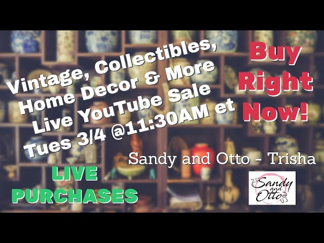 Live Vintage Sale: Shop Rare Finds at Unbelievable Prices | Mar 4 @11:30am et (8:30am pt)