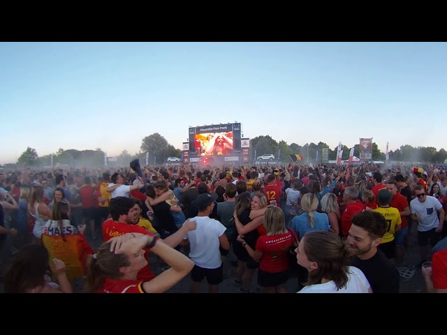 Belgium - Japan Winning Goal Celebration in 360 - VR