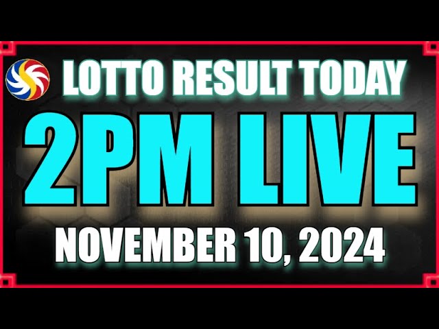 Lotto Result Today 2pm November 10, 2024 | Ez2 Swertres Results