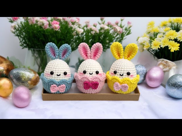 Super Easy & Cute Easter Bunny Egg Crochet Tutorial