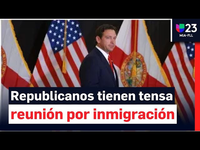 Tensión entre republicanos de Florida en sesión especial del congreso para tratar la inmigración