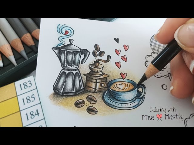 Coloring Tutorial | Meine Reise durch Europa  by RITA BERMAN with Polychromos