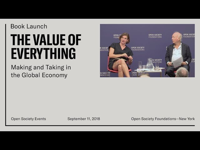 Book Launch—The Value of Everything: Making and Taking in the Global Economy