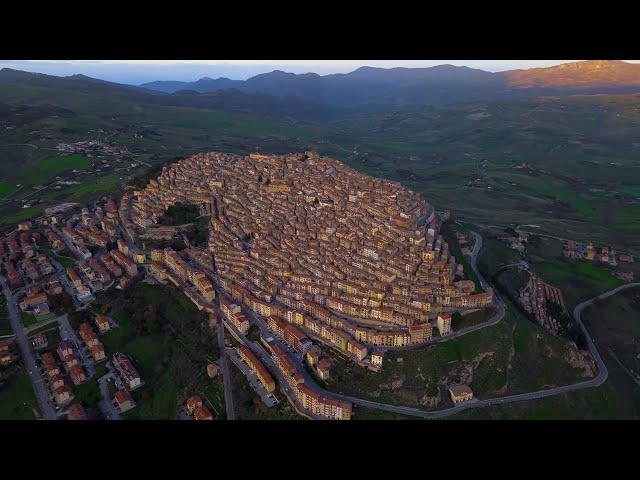 Hidden Gem in Sicily! Gangi, Palermo | 4k | Drone view