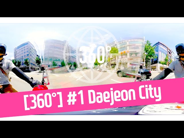 [360°VR] #1 Daejeon City | SuperCub Motorcycle Riding | 슈퍼커브 라이딩 | スーパーカブ