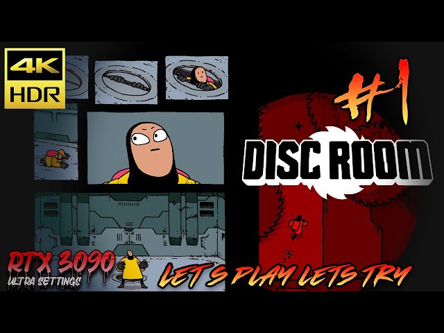 Let's Play Disk Room Dodging a Million Blades !!! [ 4K ULTRA HDR 60FPS ] Escape Room can you survive