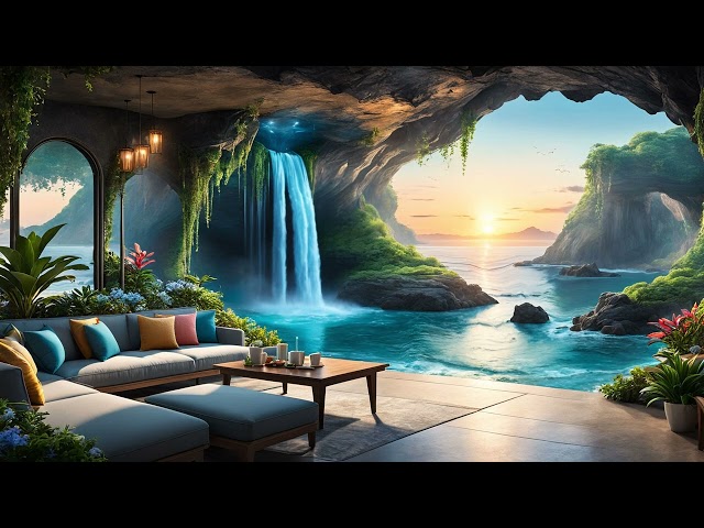 Bossa Nova Chill Out Lounge – Relaxing Smooth Jazz Calm Piano With Ocean Waves For Positive Mood🛋️🎹