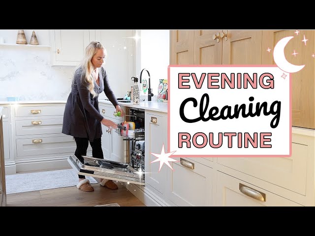 6 STEP EVENING CLEANING ROUTINE | FAST NIGHTLY CLEAN | Emily Norris