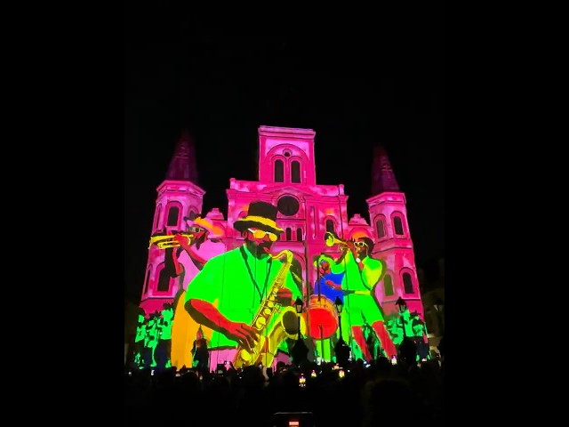 Super Bowl LIX Light Show - French Quarter - New Orleans 2025