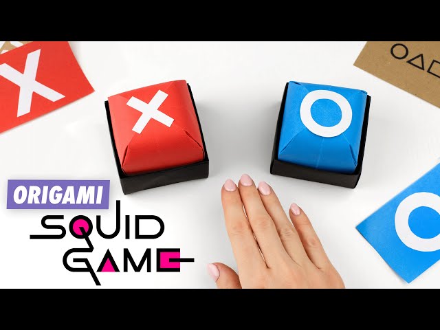 Origami - Squid Game | Paper button toy | Paper crafts Squid game