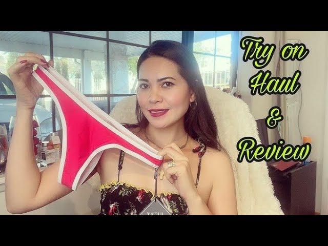 try-on haul with Emilia #transparenthaul #review bikini haul transparent#lingerie#118