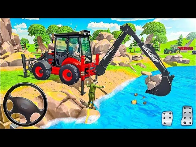 JCB 3DX BACKHOE LOADER BUS SIMULATOR INDONESIA DRIVING LIVE STR