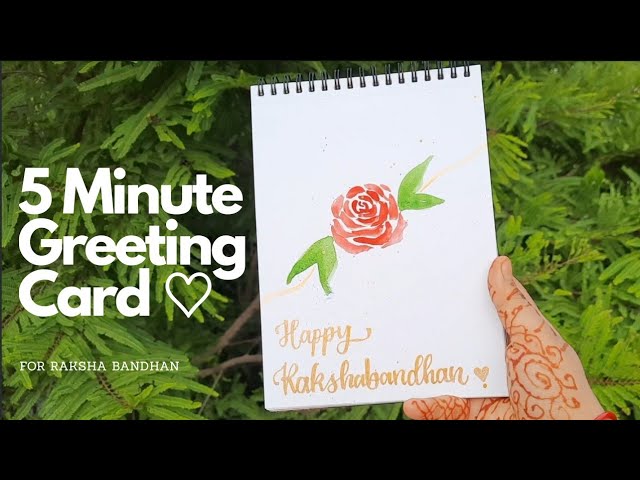 Easy 5 Minute Raksha Bandhan Greeting Card Ideas | Raksha Bandhan Special | #theadorablelifestyle