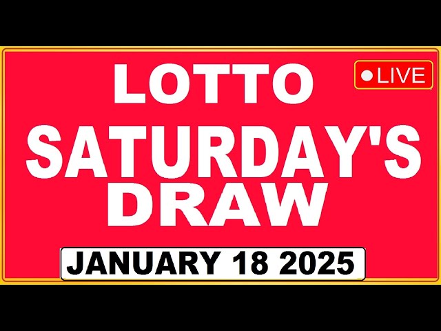 The National Lottery Lotto Live Draw Result Today - January 18, 2025 Saturday