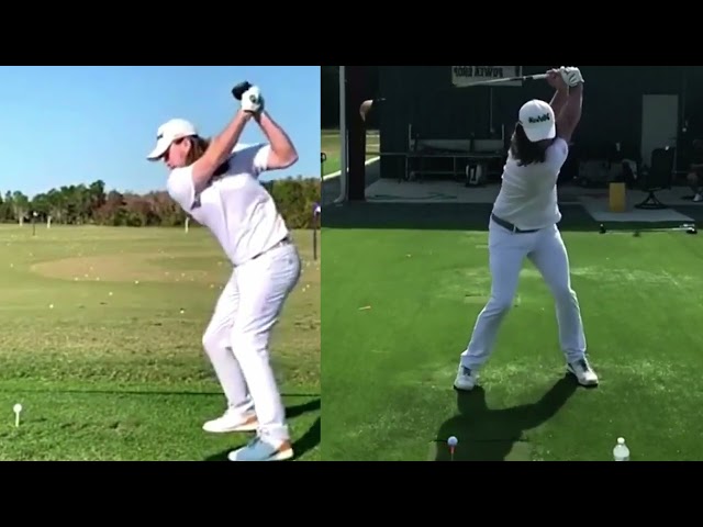 Kyle Berkshire's Long Drive Swing Mirrored Slow-Motion for self-training