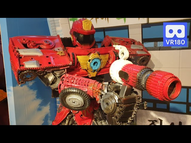 3D 180VR Fire fighting Robot Transformers Robot Tobot R