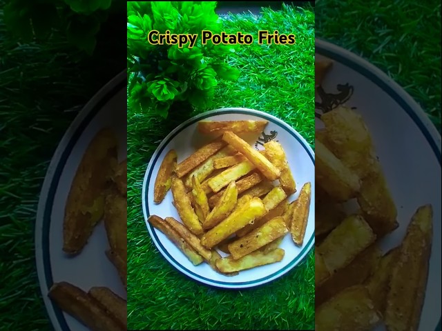 Crispy Potato Fries 🥔 l kids favourite potato fry #food #potato #fry #subscribe