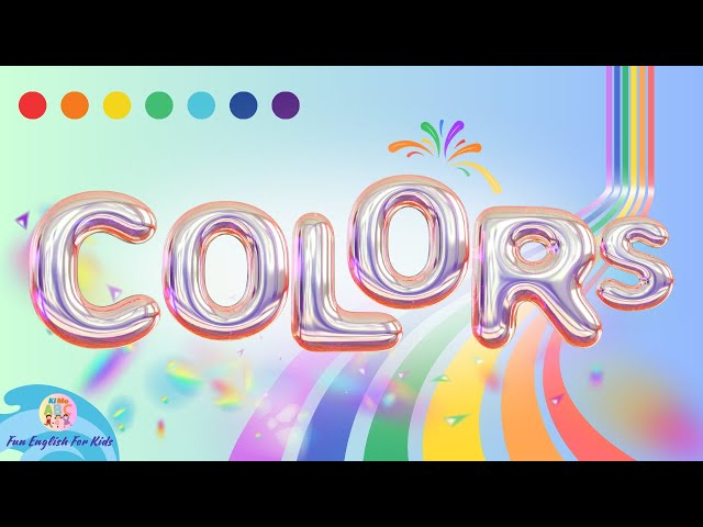 Kindergarten Words - Colors - Vocabulary for Kids