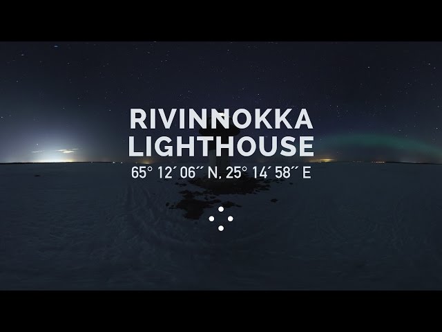 360° Aurora Borealis at the Lighthouse Rivinnokka, Haukipudas | 100 Moods From Finland