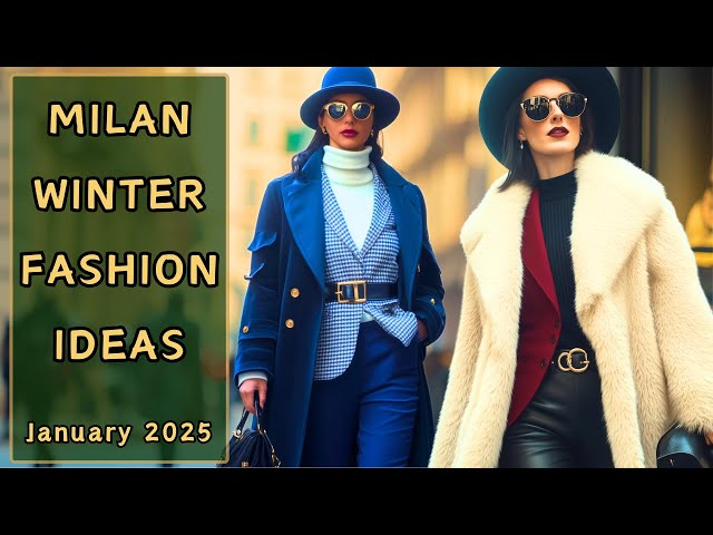 Stunning Italian Fashion Trends 🇮🇹: Urban Winter Milan Street Style ❄️