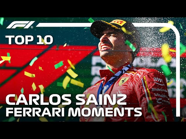 Carlos Sainz's Top 10 Ferrari Moments!