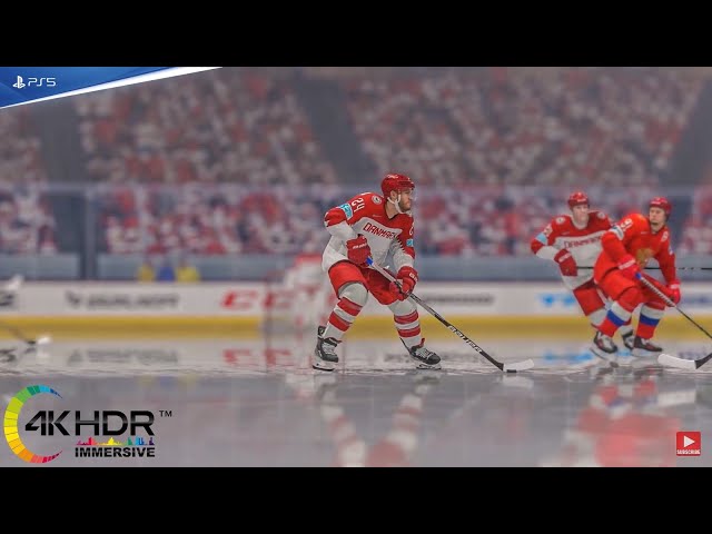 Men's Quarterfinals! 2022 Beijing Winter Olympics! Russia vs Denmark 4K! NHL 22 PS5 Gameplay