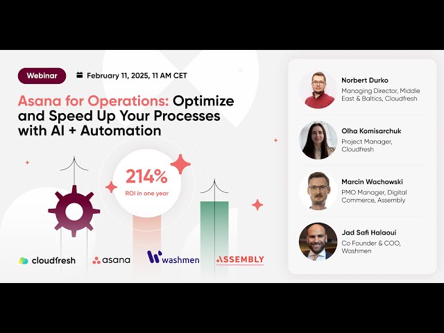 [Webinar] Asana for Operations: Optimize and Speed Up Your Processes with AI + Automation