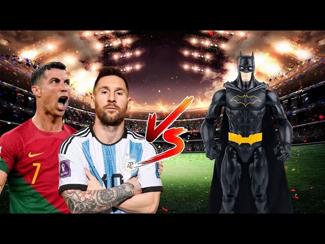 Cristiano Ronaldo and Messi vs. Batman - BeamNG.drive #shorts