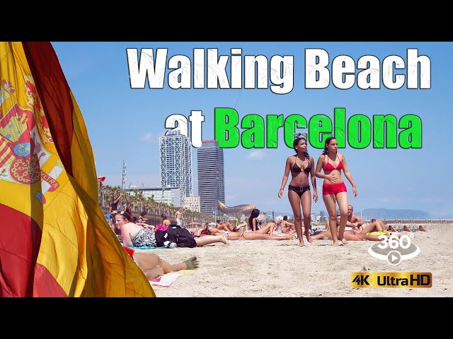 🇪🇸 Beautiful Girls at BARCELONA Beach #VR #4K #video360