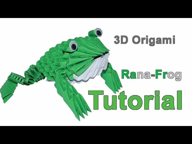 Origami 3d Frog Tutorial 1/32 Origami 3d Rana Tutorial