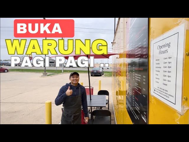 PERSIAPAN BUKA WARUNG DI PAGI HARI..