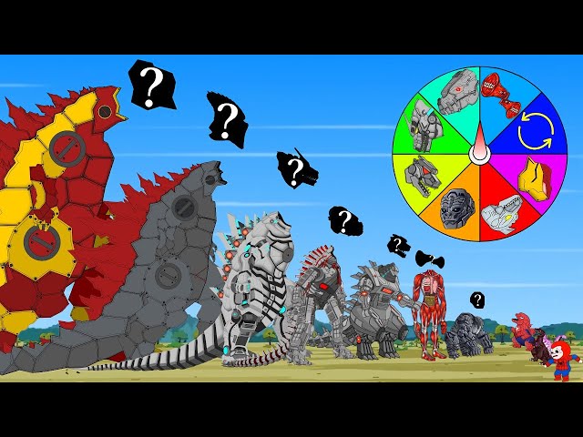 Evolution of ROBOT Godzilla & KONG, SIREN HEAD: The battle to find The Head| Godzilla & KONG Cartoon