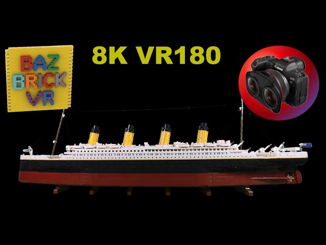 BazBrickVR S01E04 - Lego set 10294 Titanic Review 8K VR180 3D (Travel/Lego ASMR/Music 4K/8K)