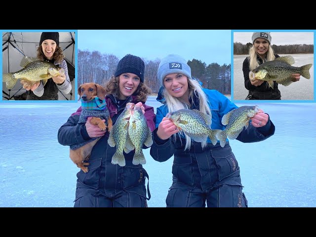 POND Fishing for TROPHY Crappie | Crappie Ice Fishing Tips