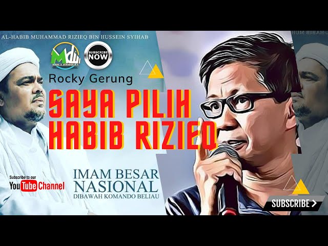 Rocky Gerung : SAYA PILIH HABIB RIZIEQ !!! #rockygerung #politk #islam