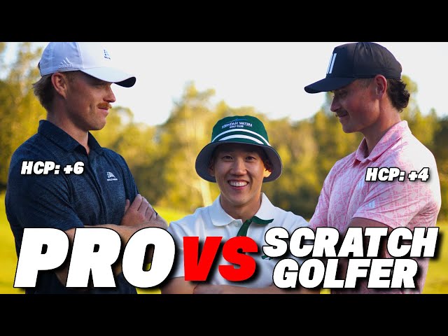 Can a Scratch Golfer compete with 2 PGA Pros?