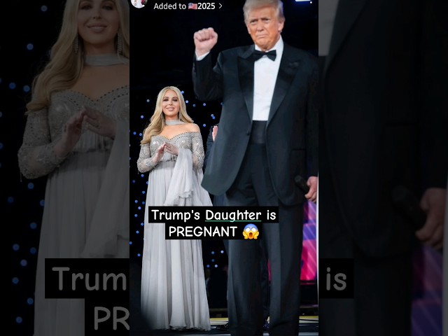 Tiffany Trump Reveals 6 Months PREGNANCY at her father's Inauguration #donaldtrump #trump2025