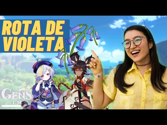 Rota de VIOLETA (45 Violetas em 15 minutos!) | [Genshin Impact]