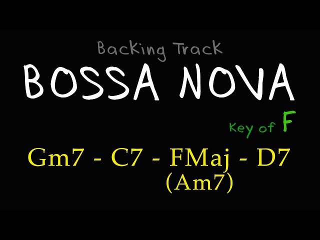 BOSSA NOVA(2516) Backing track in F Major - HW Backing track