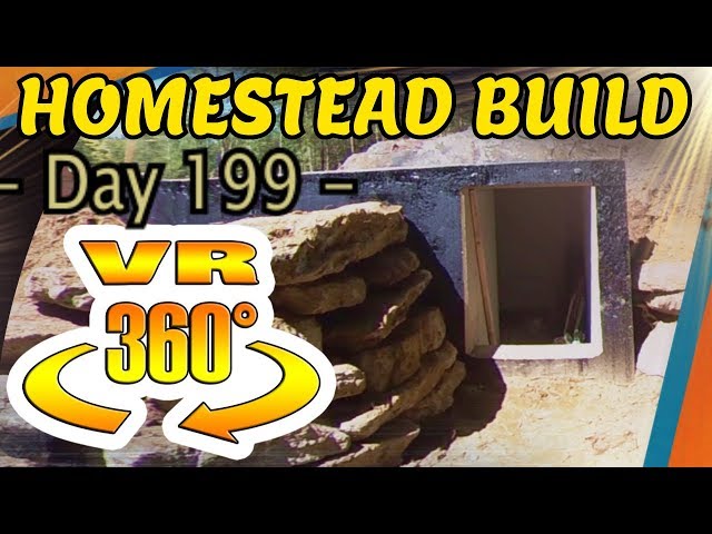 Homestead Building - Root Cellar Fallout Shelter Stone Walls and Decorative Lintel Stone