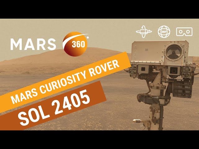 Mars 360: NASA's Mars Curiosity Rover - Sol 2405 (360video 8K)