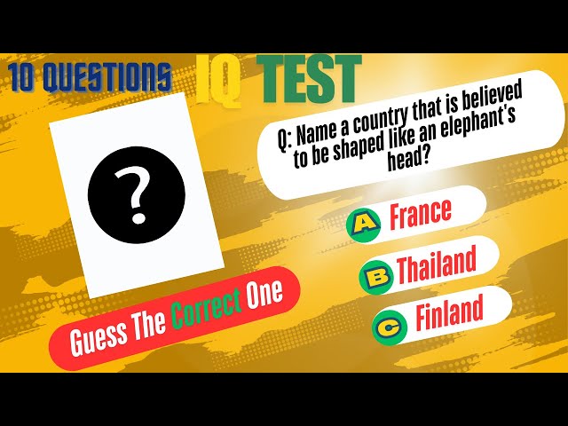 Guess The Correct One If you are Genius | IQ Test Challenge 3#youtubevideos #quiz #generalknowledge