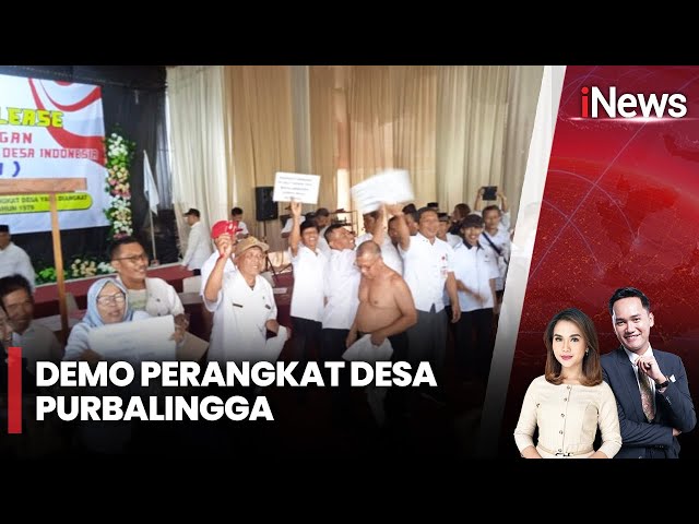 Ratusan Perangkat Desa di Purbalingga Demo Tuntut Kejelasan Batas Usia Pensiun | iNews Pagi | 14/02