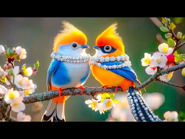 Forest Bird Sounds 4K ~ Gentle Bird Song to Relieve Stress, Calm the Nervous System, Relax the Brain