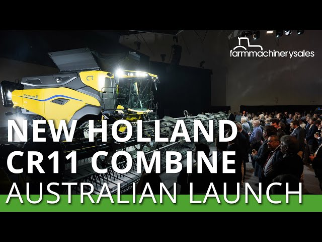 Largest combine in the world debuts | New Holland CR11 combine launch