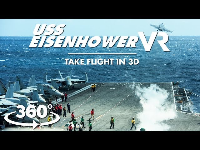 See aircraft carrier jet launches, air operations for the first time in 3D VR