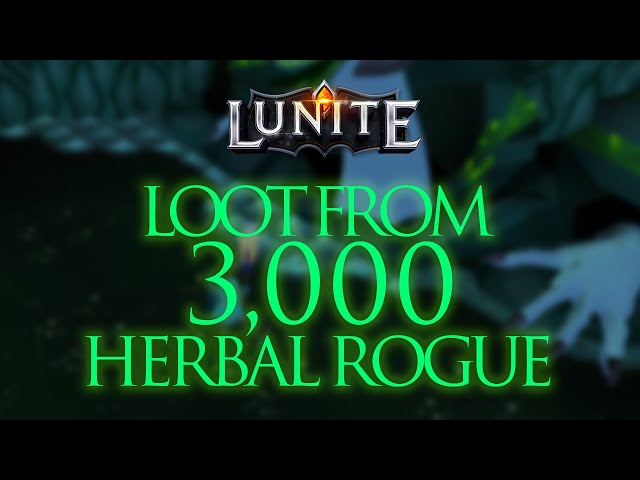 Loot From 3,000 HERBAL ROGUE | $100 Giveaway | Lunite RSPS | *NEW CUSTOM RSPS*